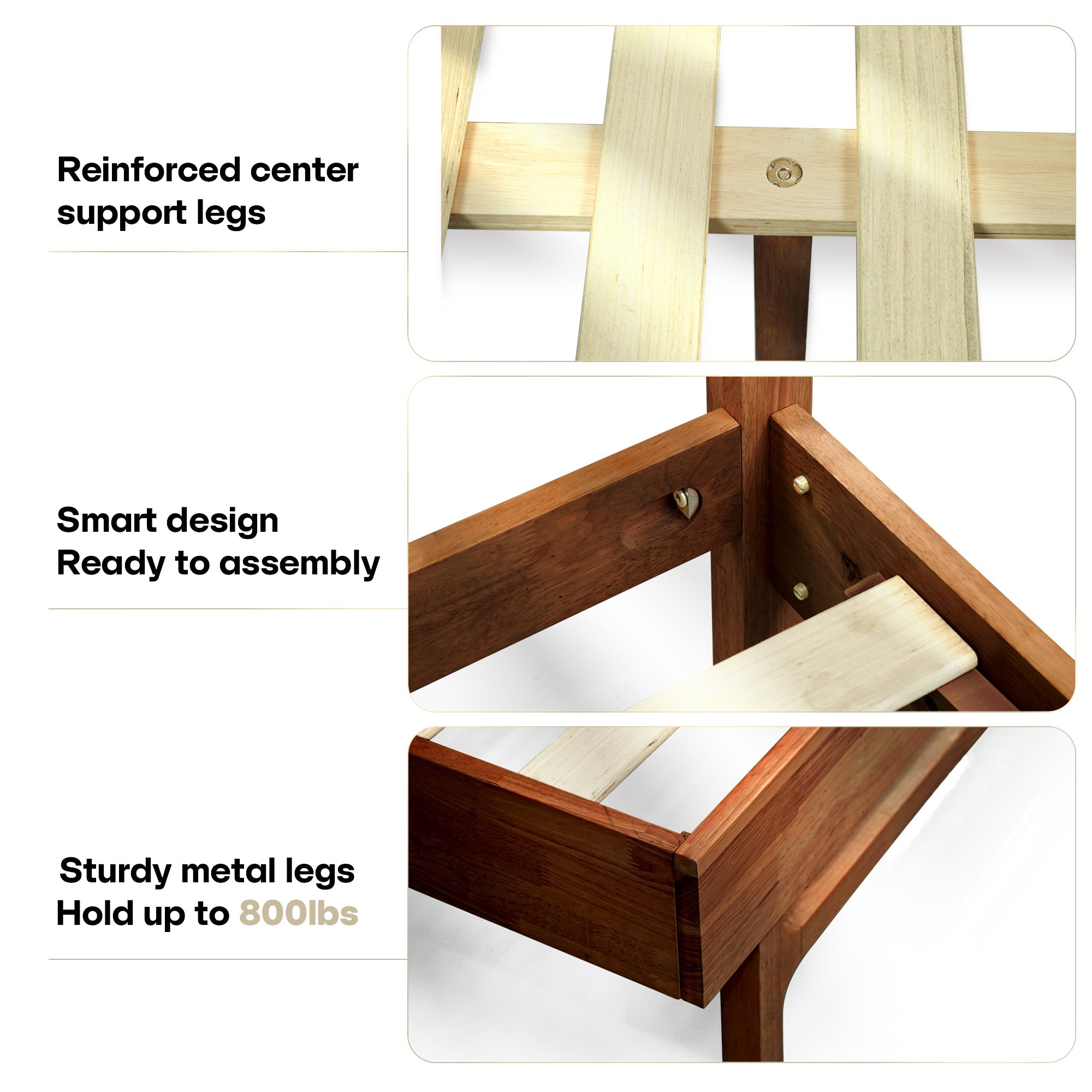 The Emma Solid Wood Bed Frame