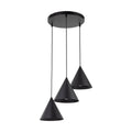 CONO 3-Light Steel Cone Pendant for Kitchen Island & Dining Table