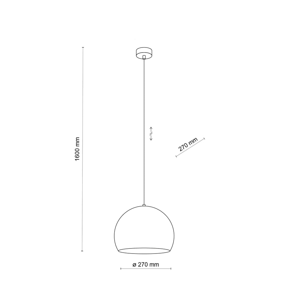 ZOE Mid-Century Modern Dome Pendant Light for Kitchen Island & Dining Table