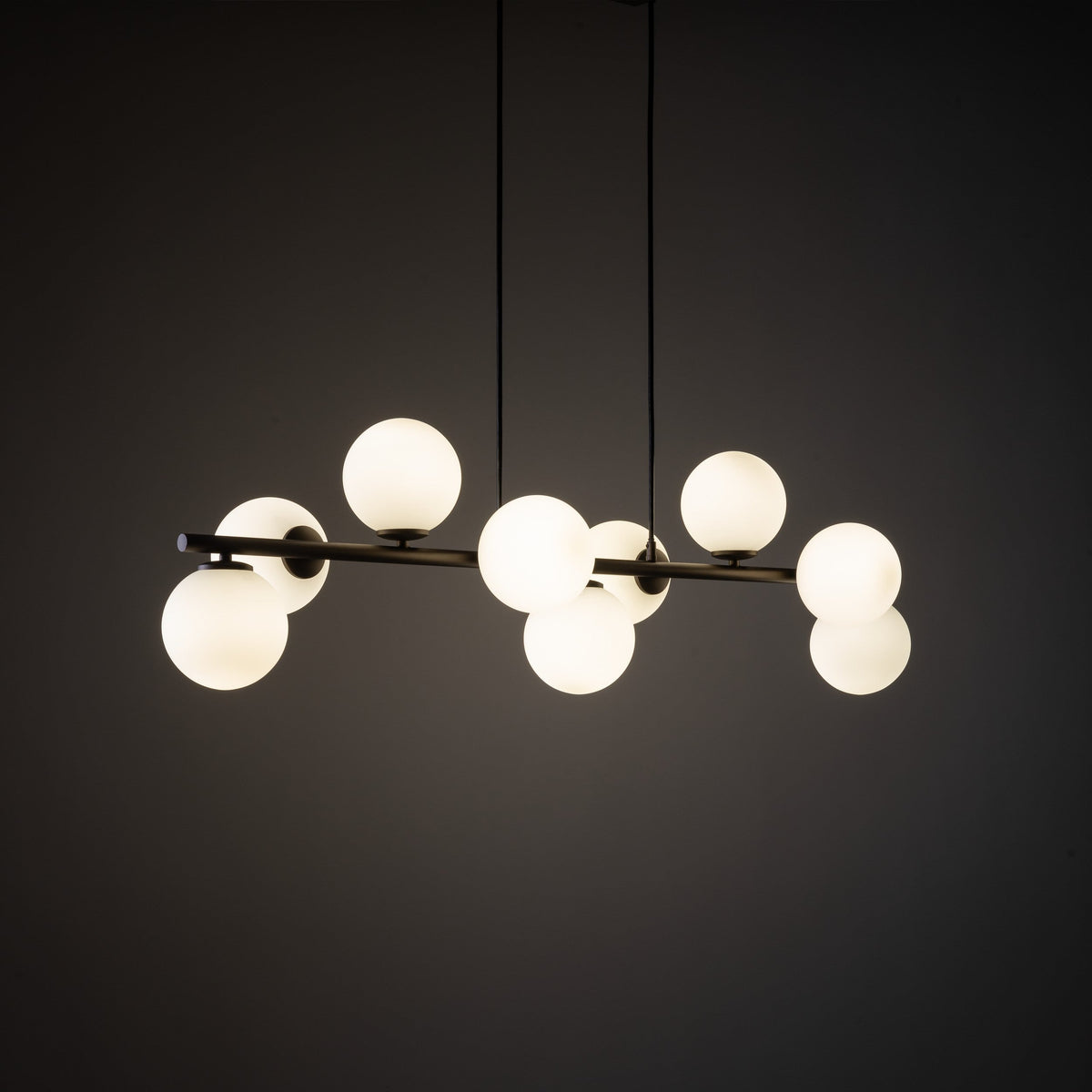 ESTERA 9-Light Scandinavian Glass Pendant Light for Dining Table & Modern Interiors