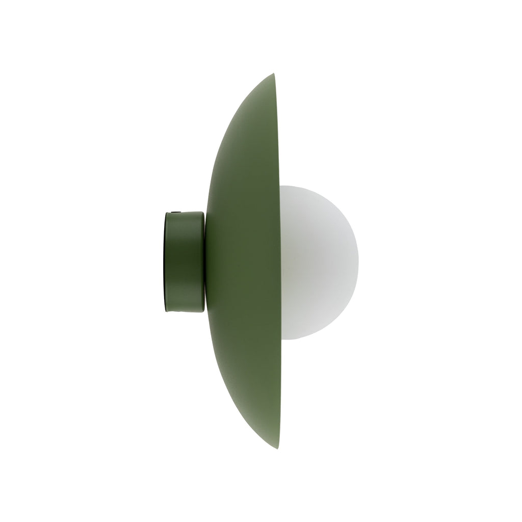 SLATE Opal Glass Wall Sconce & Flush Mount for Bedroom, Hallway & Kitchen