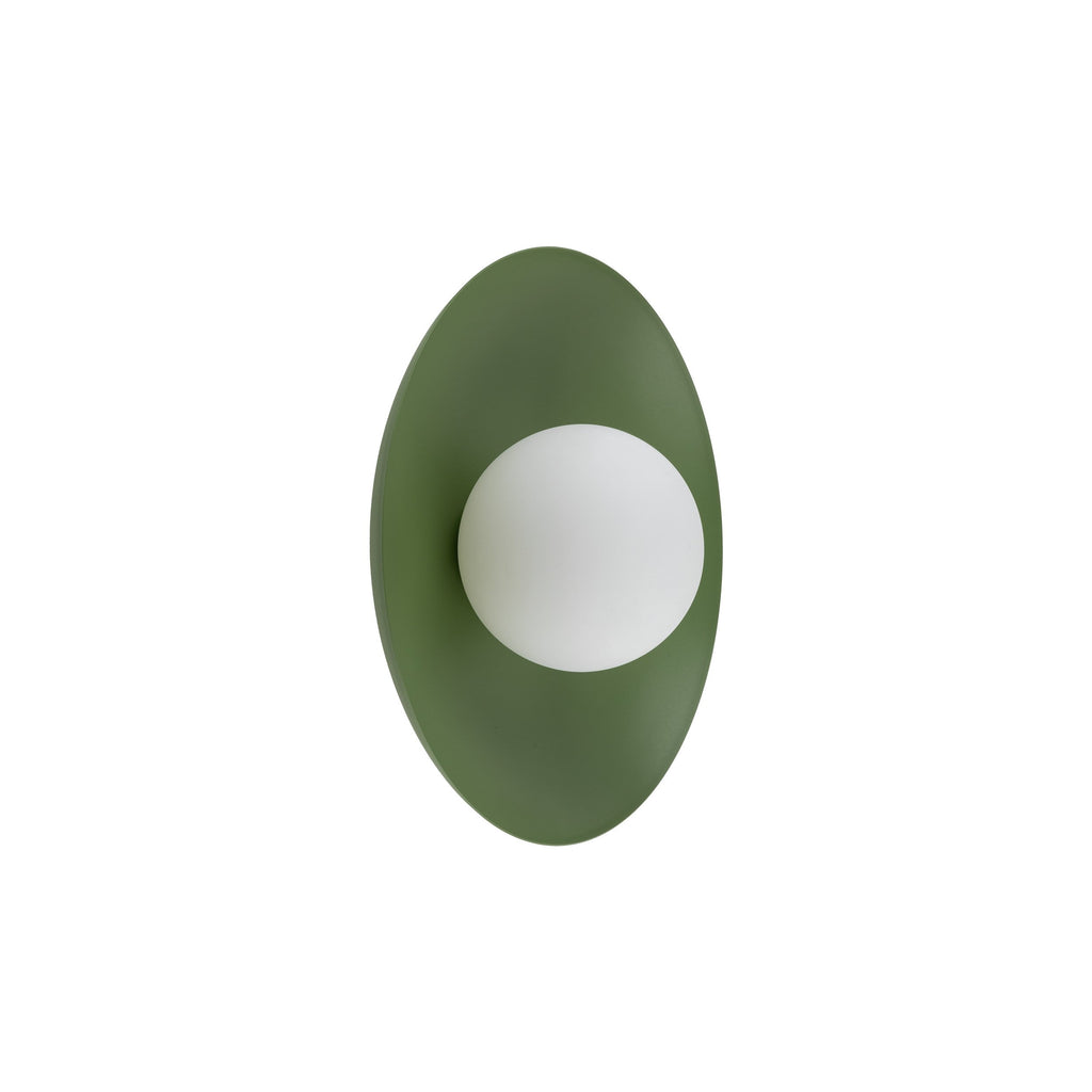 SLATE Opal Glass Wall Sconce & Flush Mount for Bedroom, Hallway & Kitchen