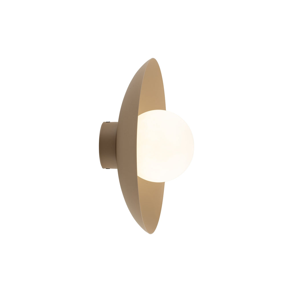 SLATE Opal Glass Wall Sconce & Flush Mount for Bedroom, Hallway & Kitchen