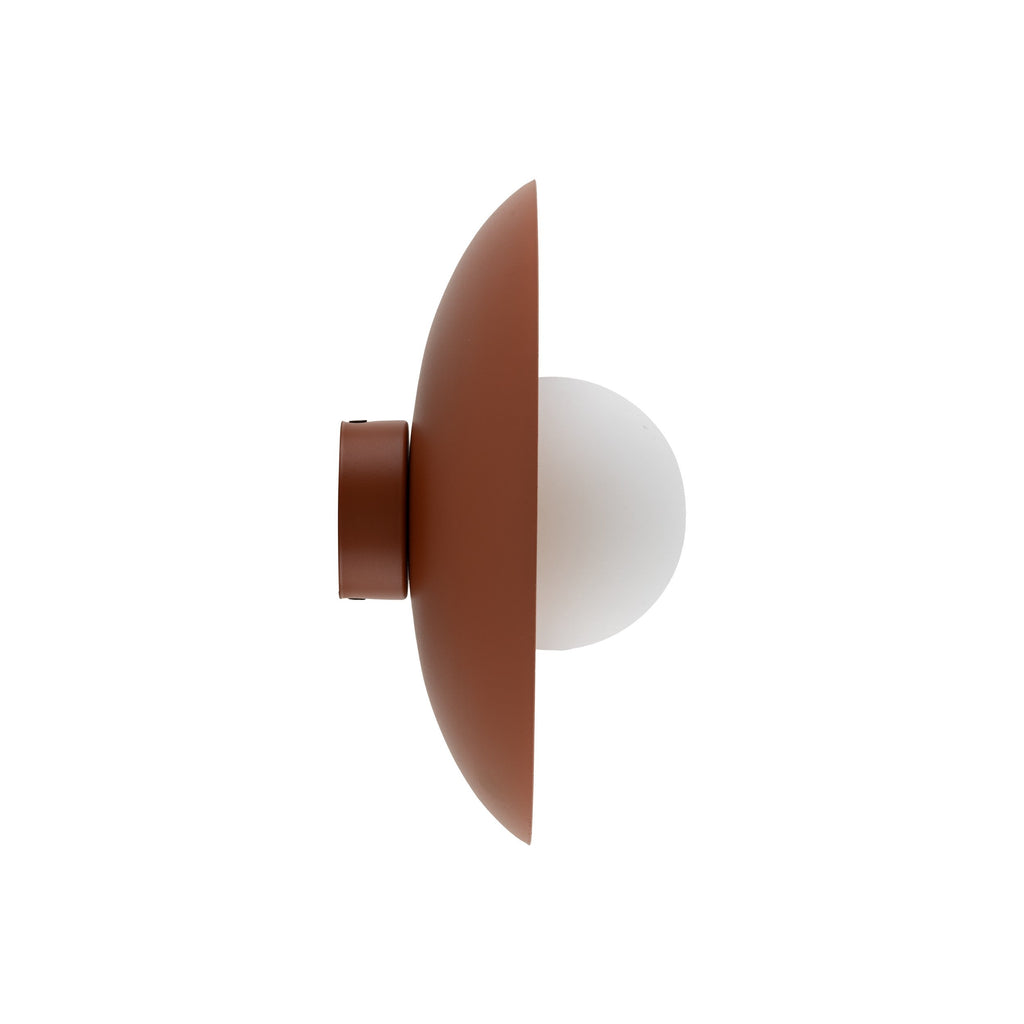 SLATE Opal Glass Wall Sconce & Flush Mount for Bedroom, Hallway & Kitchen