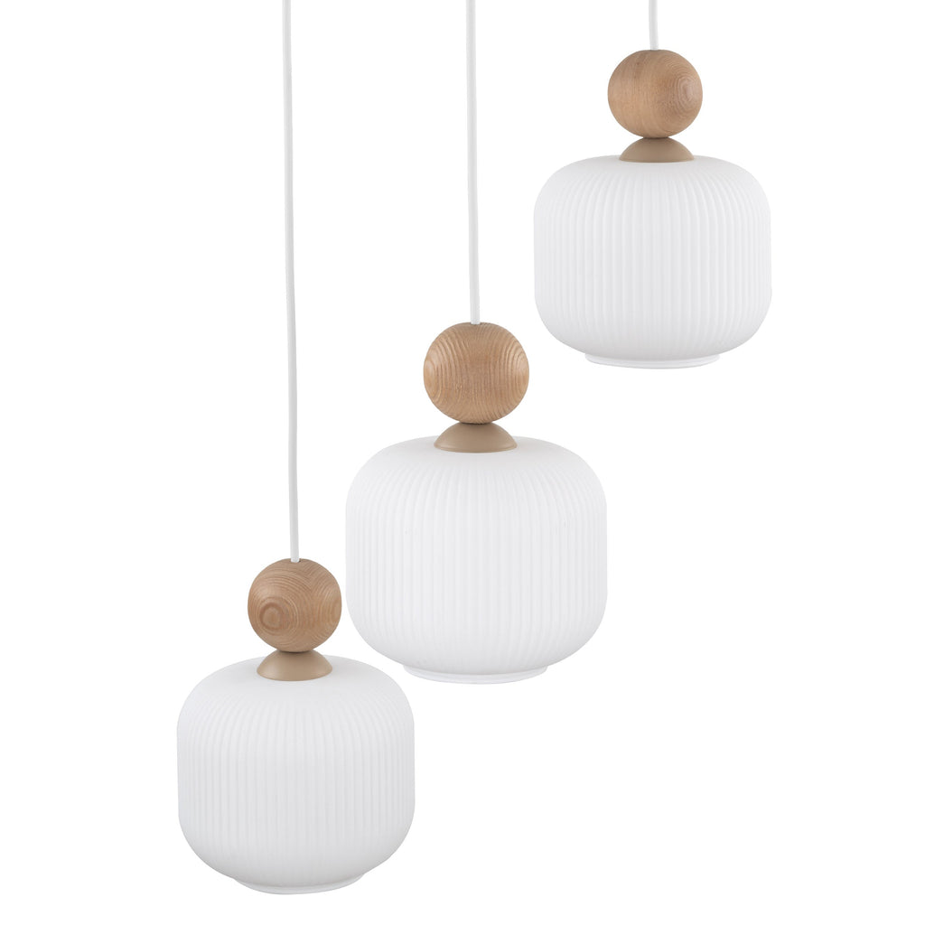 Ballo 3-Light Scandinavian Pendant Light for Kitchen Island, Dining Room & Living Room