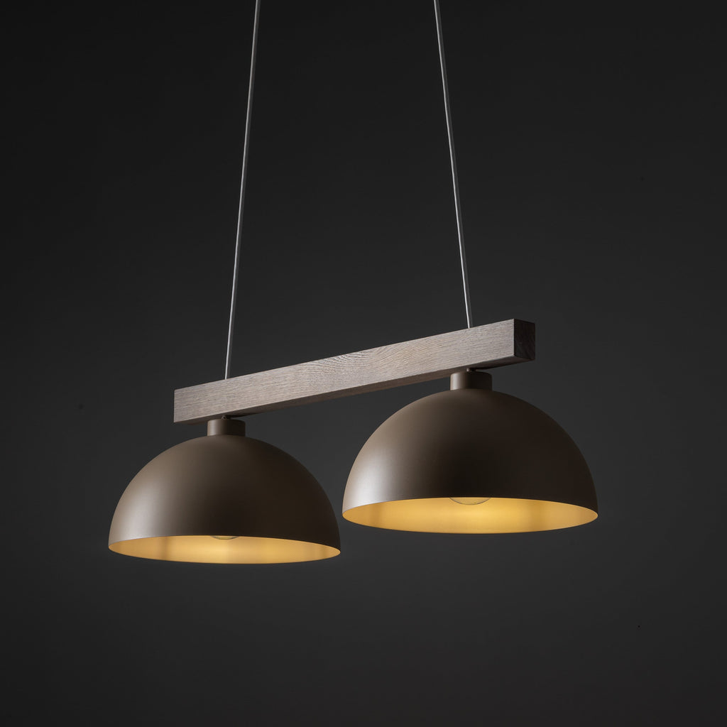 OSLO 2-Light Scandinavian Pendant Light for Kitchen Island, Dining Table & Modern Interiors