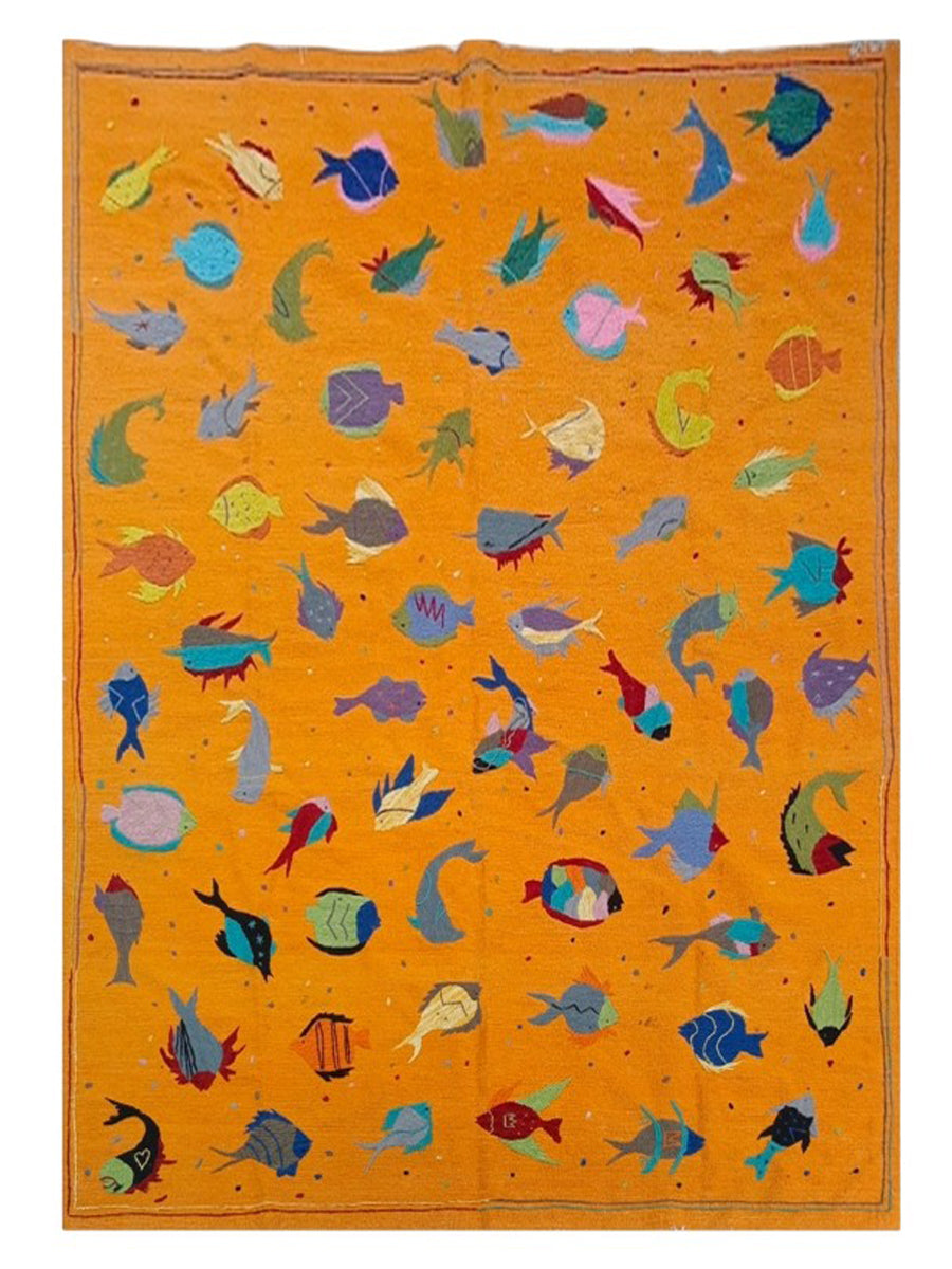 Suzani Hand Embroidered Kilim - Size: Made to Order