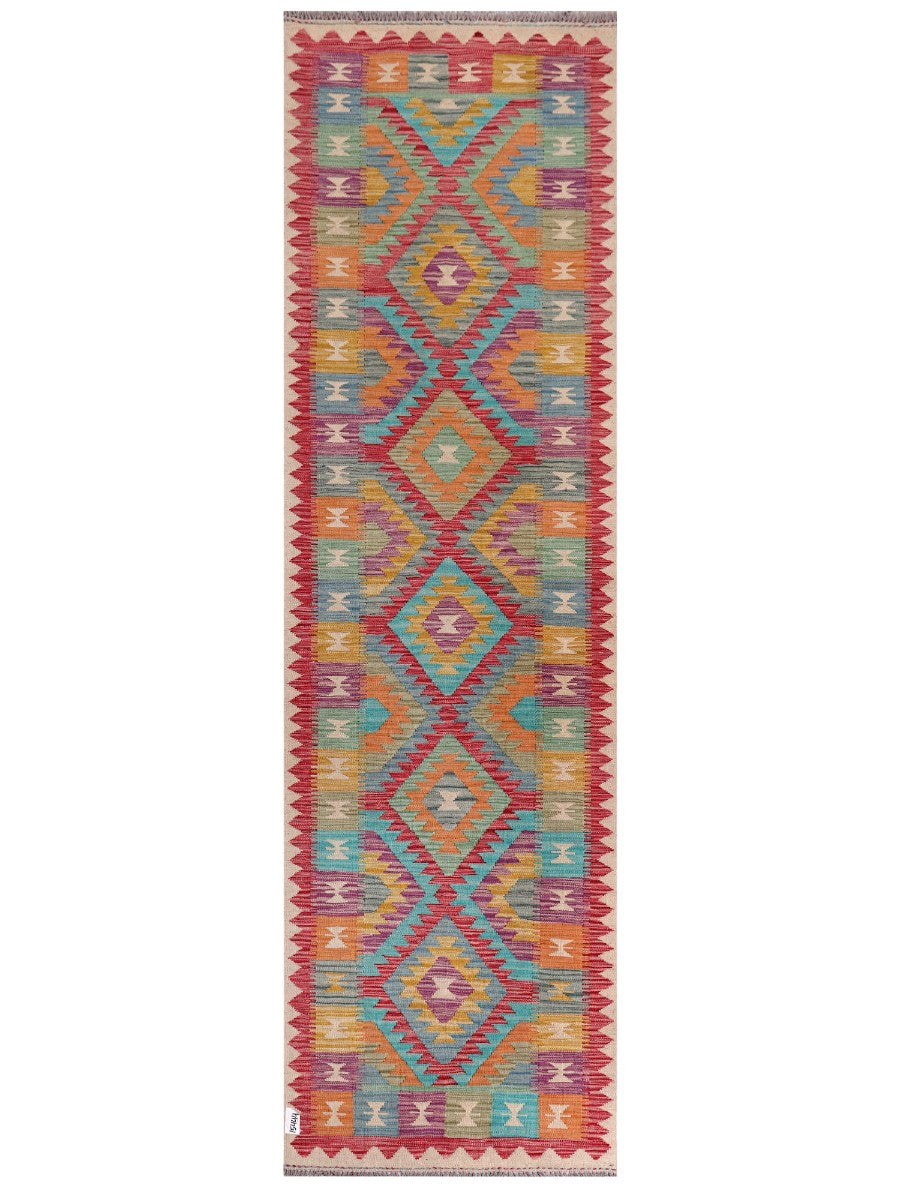 Maimana Kilim Runner - 299 x 87 cm