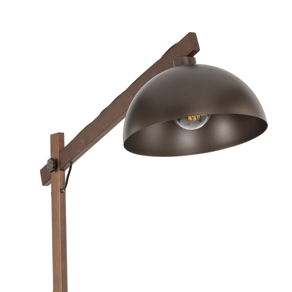 Oslo Brown Scandinavian Minimalist Floor Lamp for Living Room, Bedroom & Modern Interior Lighting