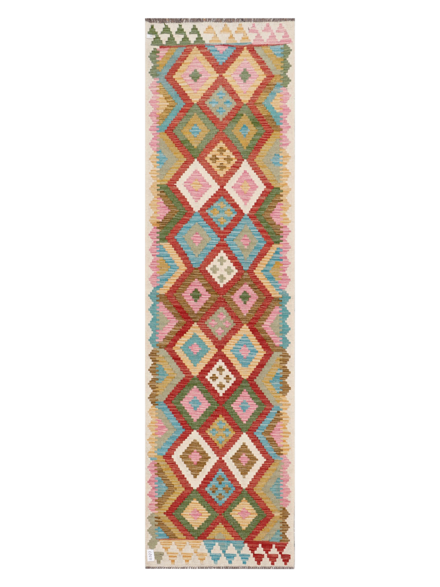 Maimana Kilim Runner - 298 x 81 cm