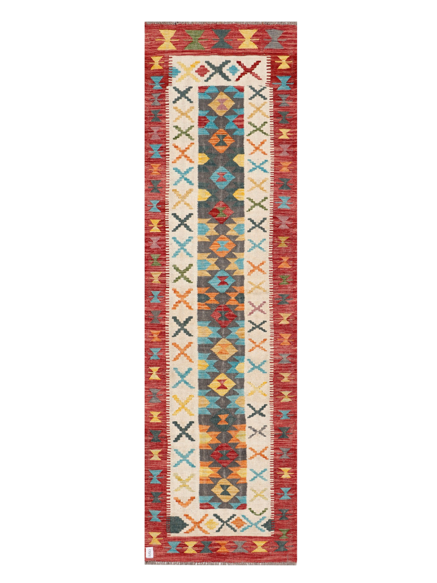 Maimana Kilim Runner - 296 x 83 cm
