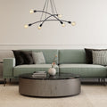 HELIX Black Minimalist 6-Light Pendant for Dining Room & Open Spaces (Clearance)