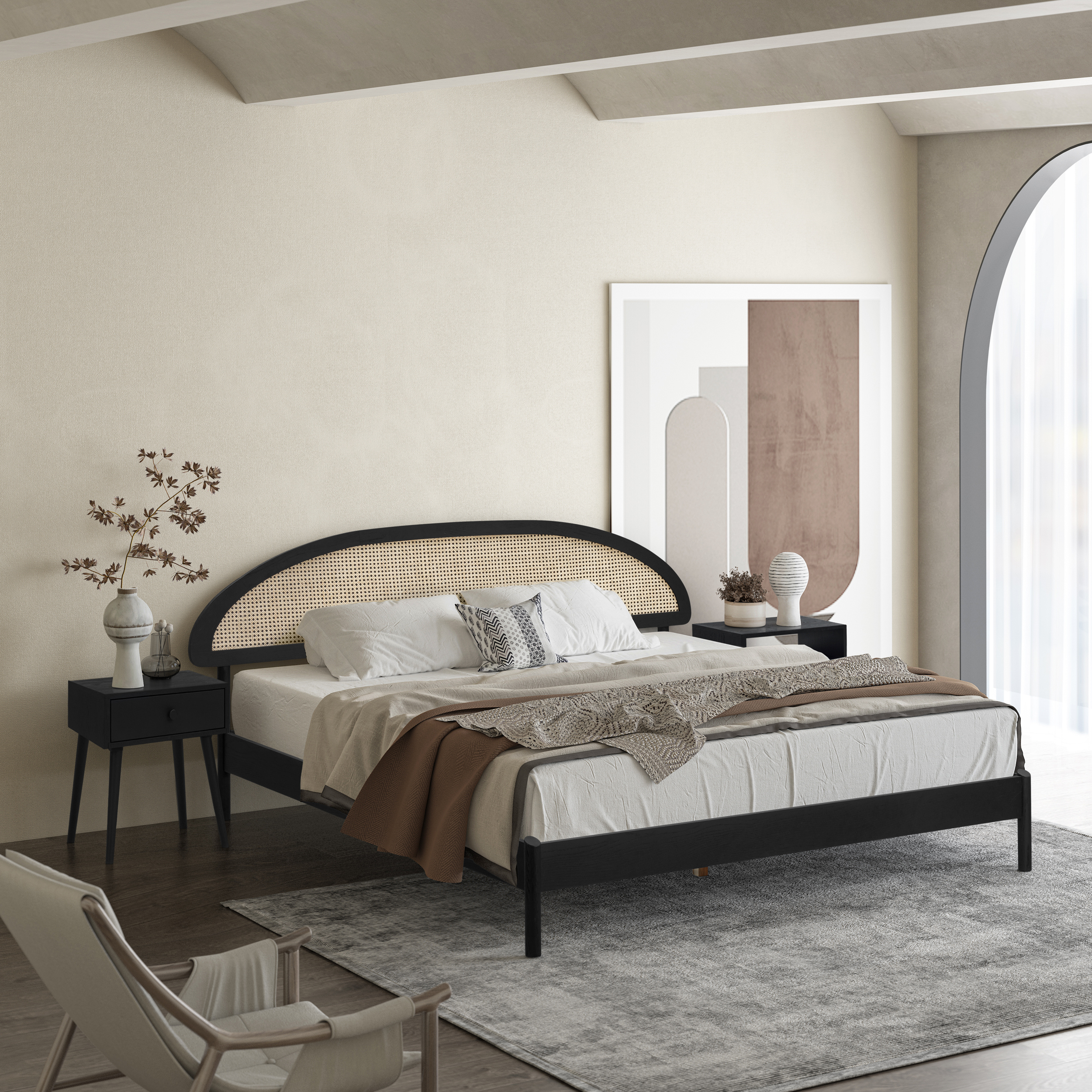 The Gideon Wooden Bed Frame