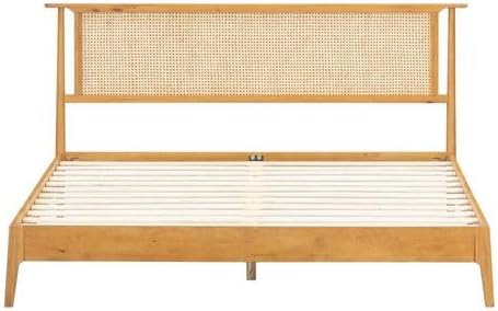 The Riven Natural Rattan Bed Frame