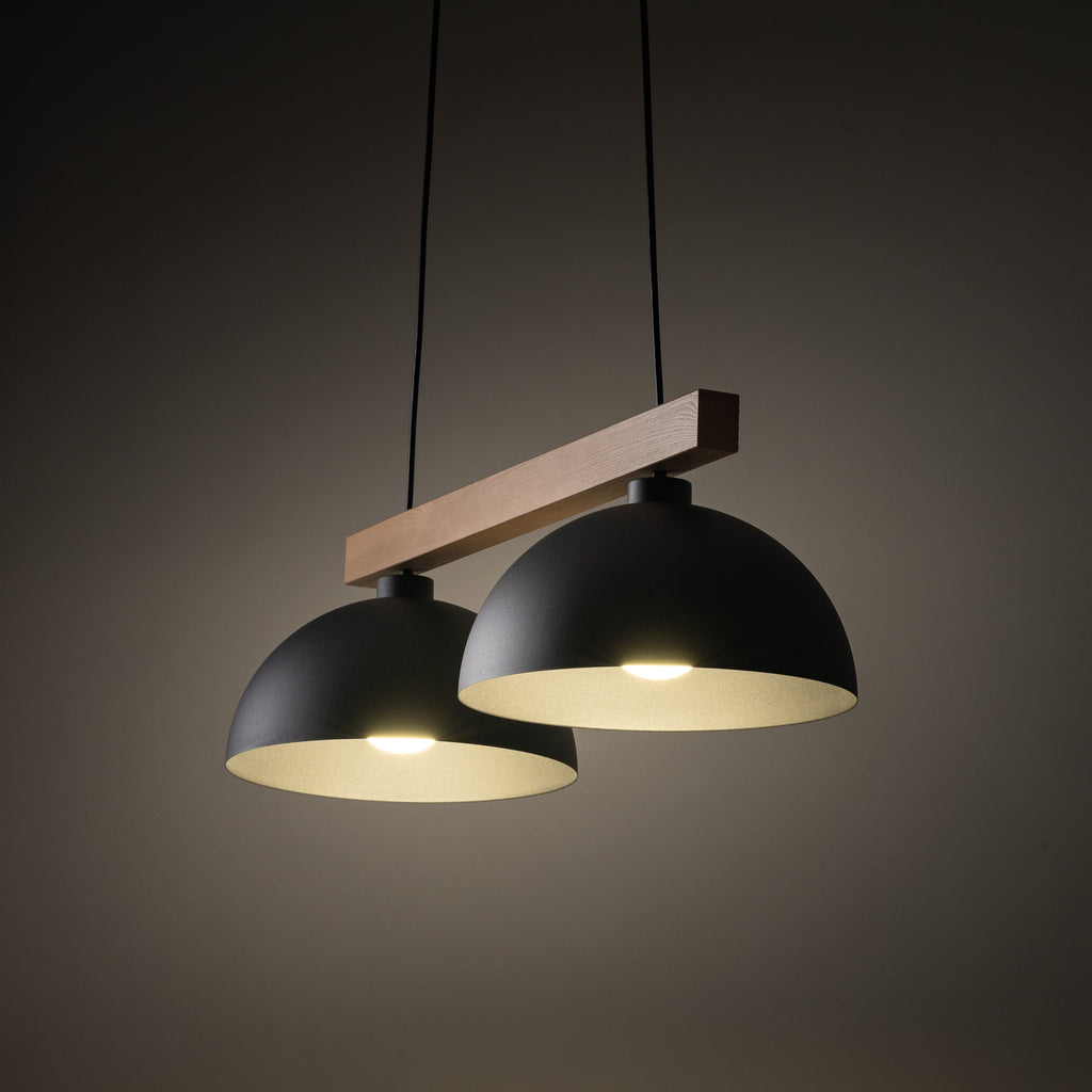 OSLO 2-Light Scandinavian Pendant Light for Kitchen Island, Dining Table & Modern Interiors