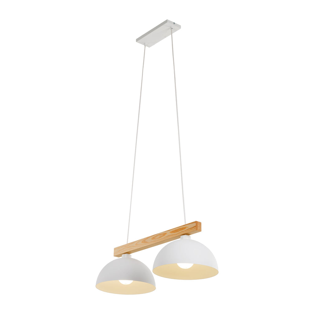 OSLO 2-Light Scandinavian Pendant Light for Kitchen Island, Dining Table & Modern Interiors