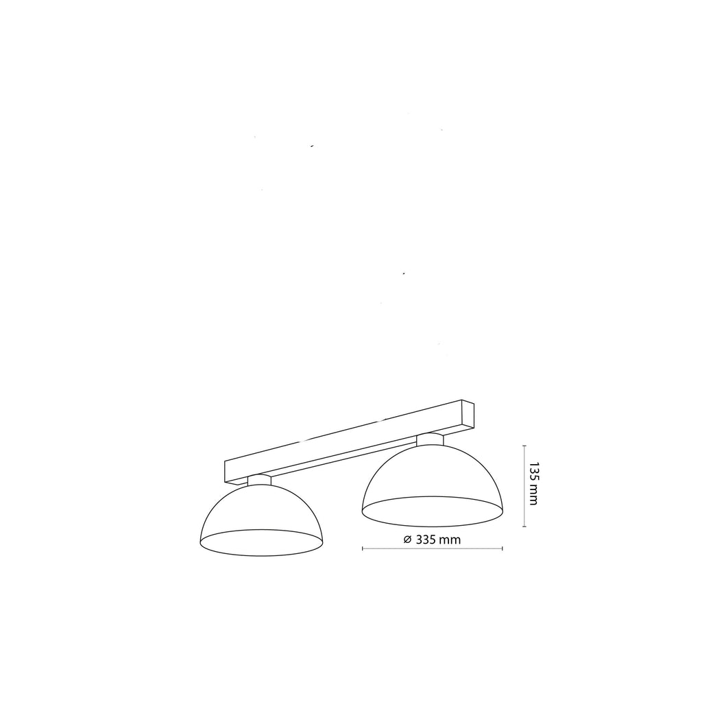 OSLO 2-Light Scandinavian Pendant Light for Kitchen Island, Dining Table & Modern Interiors