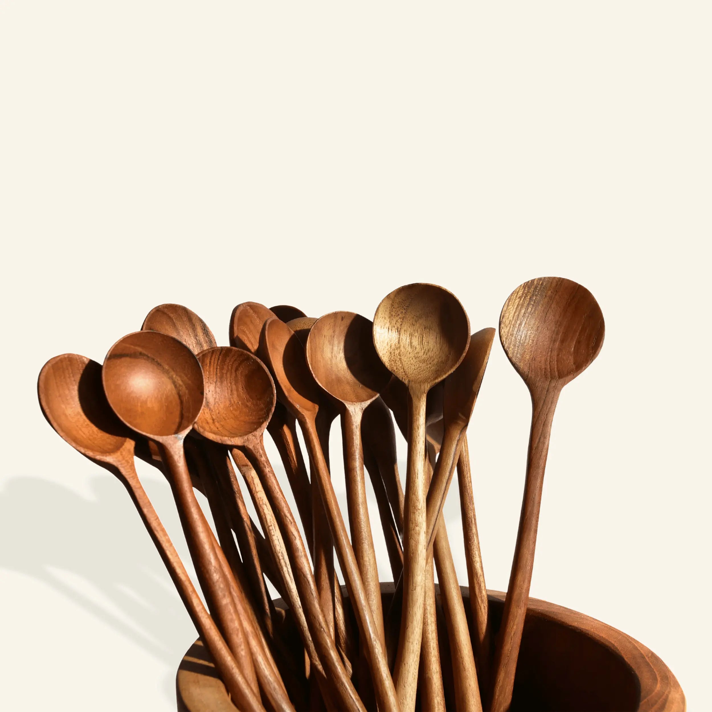 Wooden cocktail spoons (set of 4)