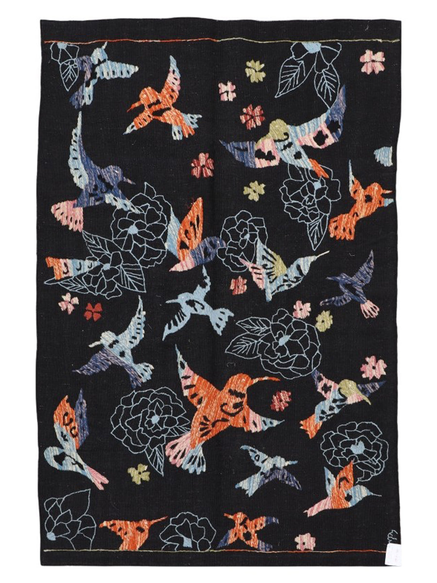 Suzani Hand Embroidered Kilim - Size: Made to Order