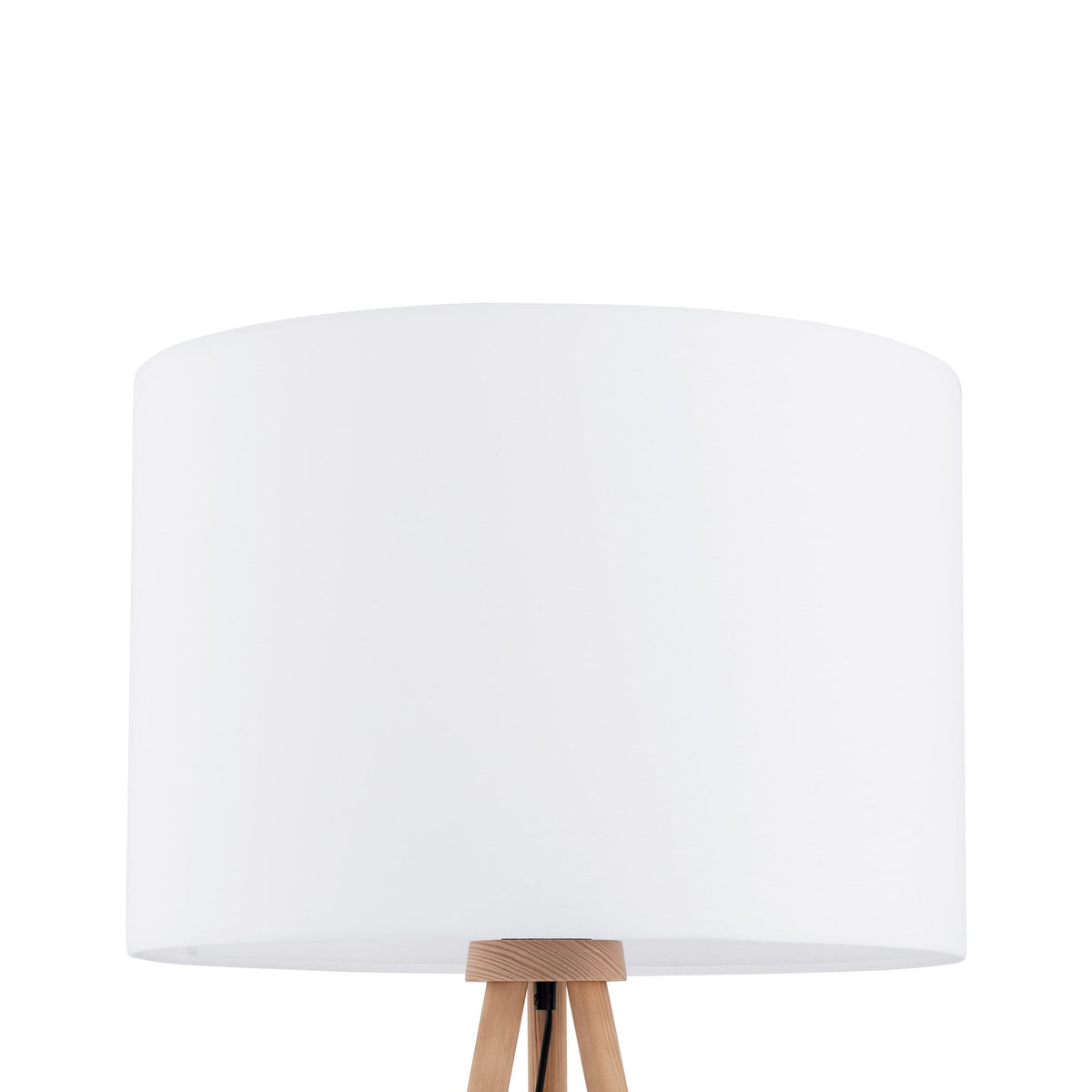 TOKYO Wood & Linen Floor Lamp for Living Room & Bedroom