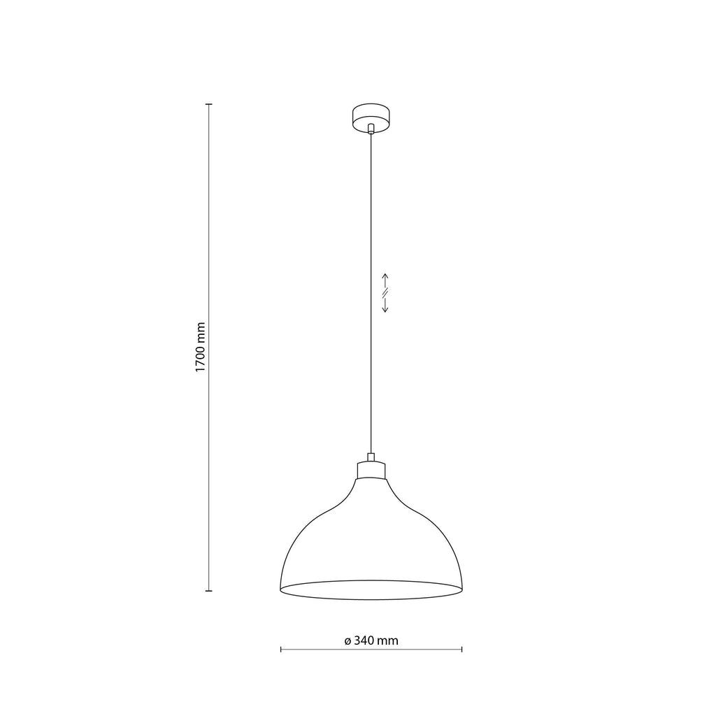 CAP Scandinavian Pendant Light for Kitchen, Hallway & Dining Room