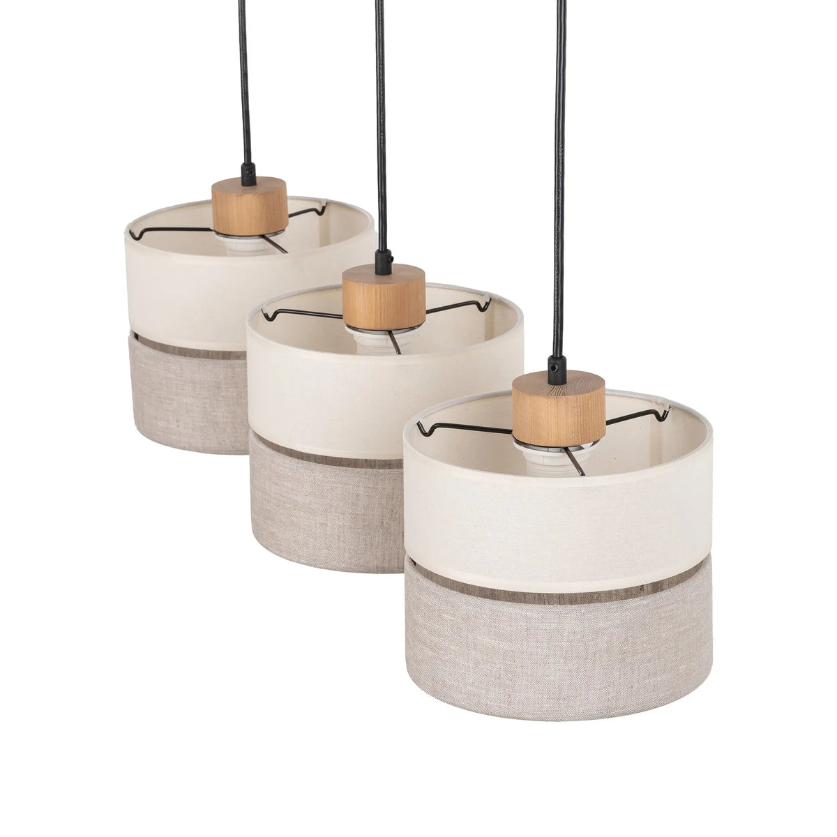 Eco Scandinavian 3-Light Pendant for Kitchen Island & Dining Table