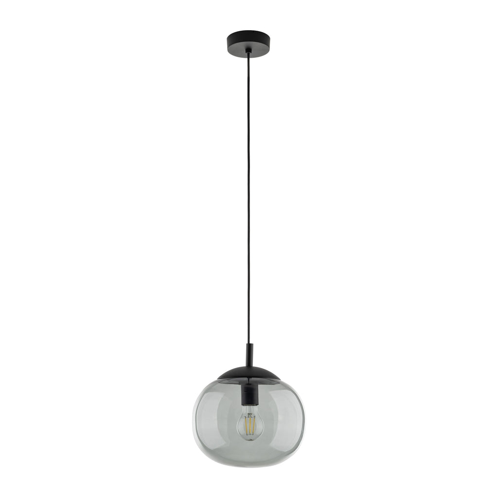 VIBE Graphite Glass Scandinavian Pendant Light for Kitchen Island & Dining Table