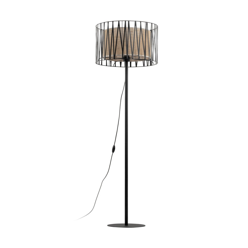 HARMONY NATURE Woven Jute Floor Lamp for Living Room & Bedroom (Clearance)
