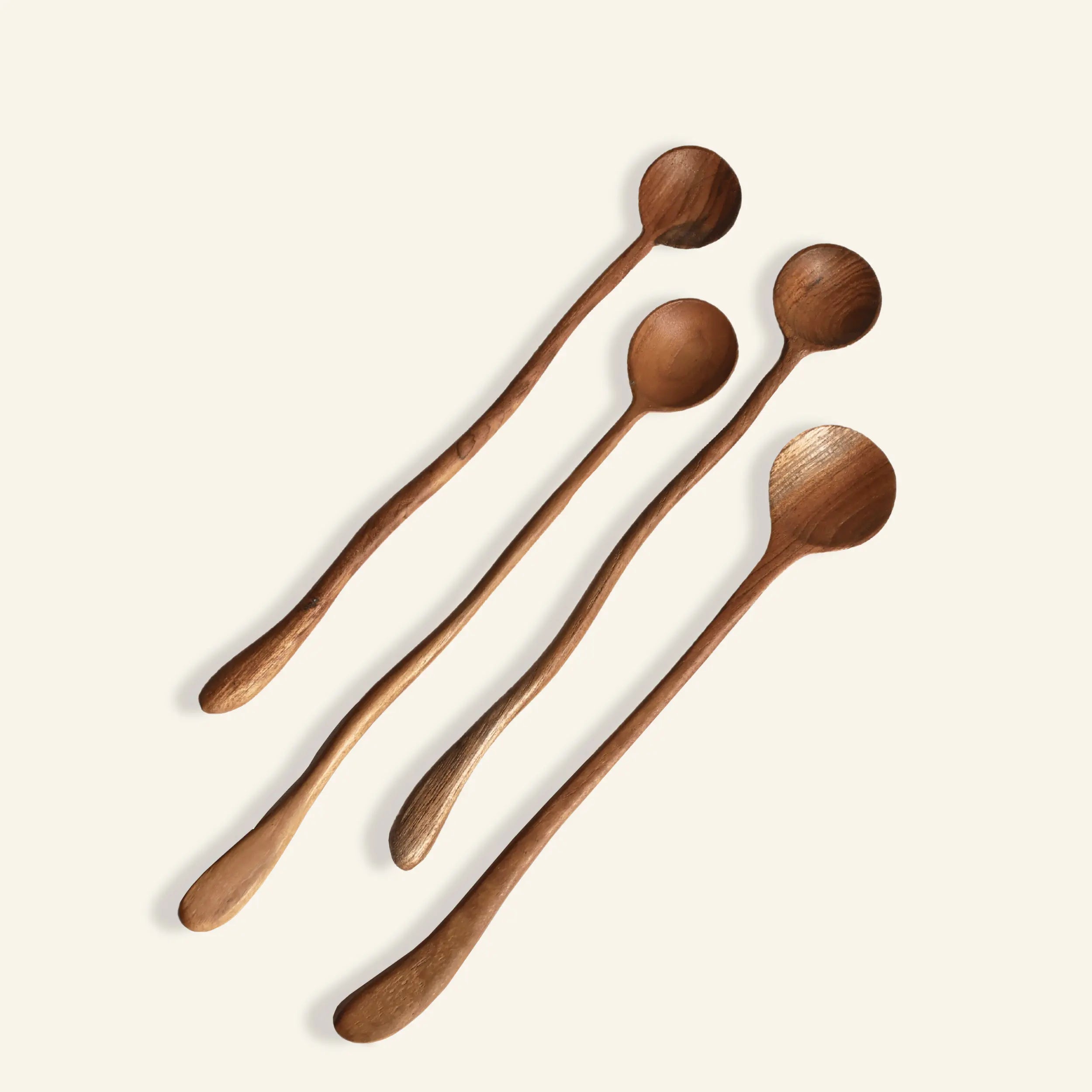 Wooden cocktail spoons (set of 4)