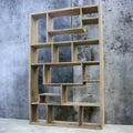 Rustic bookcase in recycled teak wood