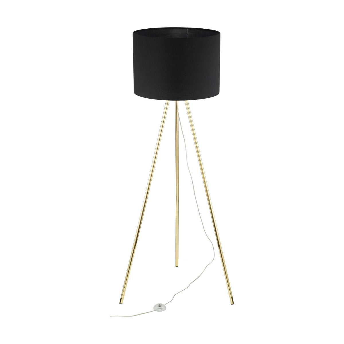 UMBERTO Black Modern Floor Lamp for Living Room & Bedroom (Clearance)