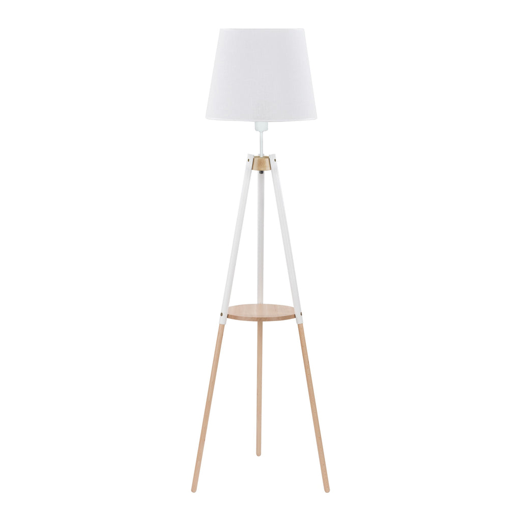VAIO White Tray Table Floor Lamp for Living Room & Bedroom