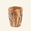 Pot in recycled teak offcuts
