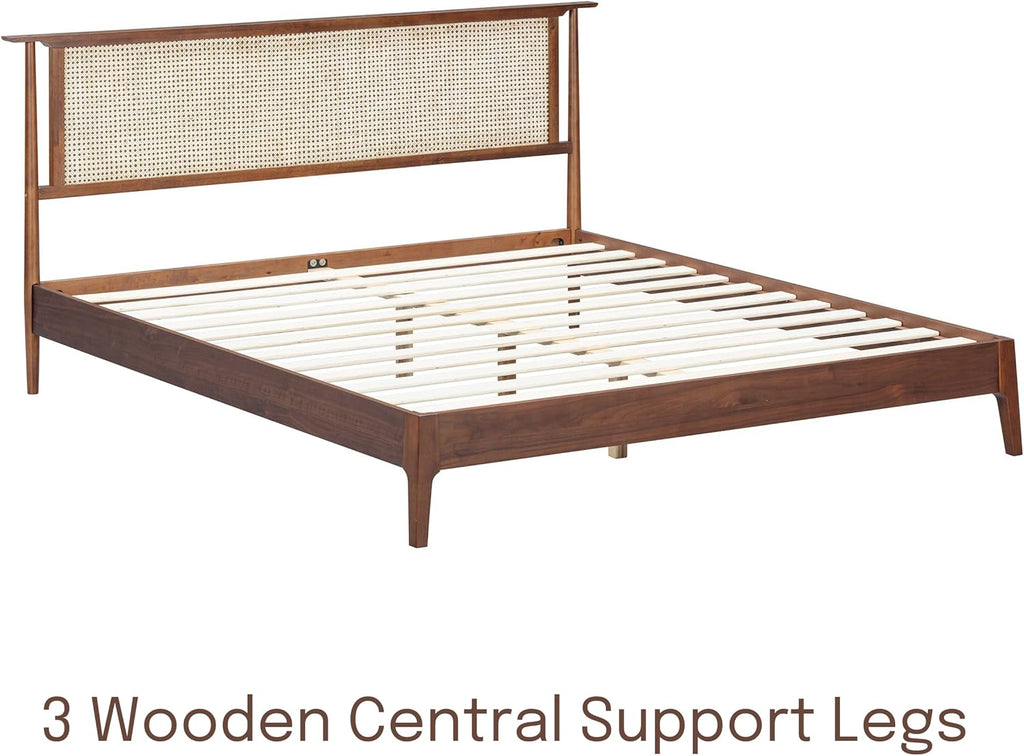 The Riven Natural Rattan Bed Frame