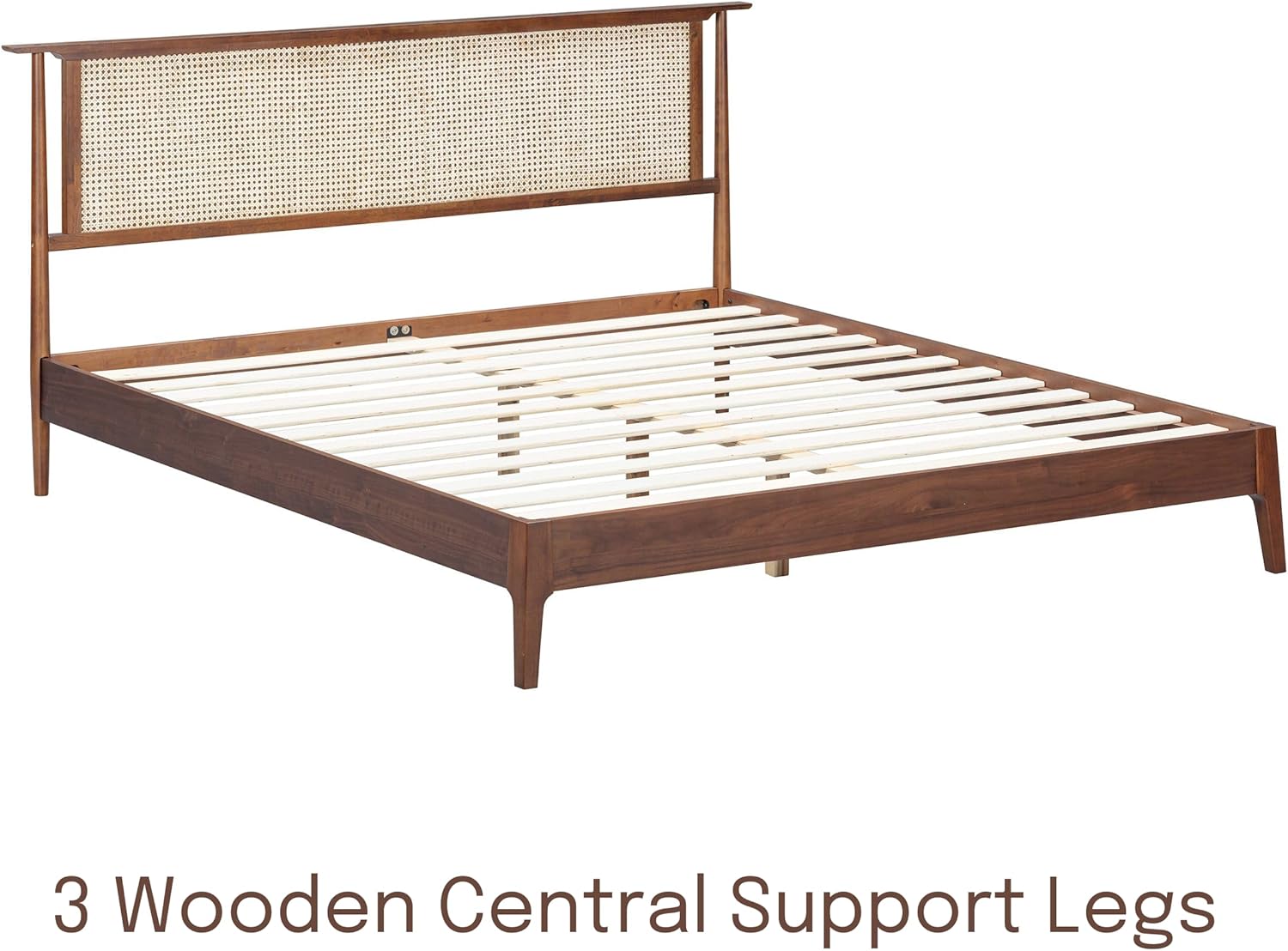 The Riven Natural Rattan Bed Frame