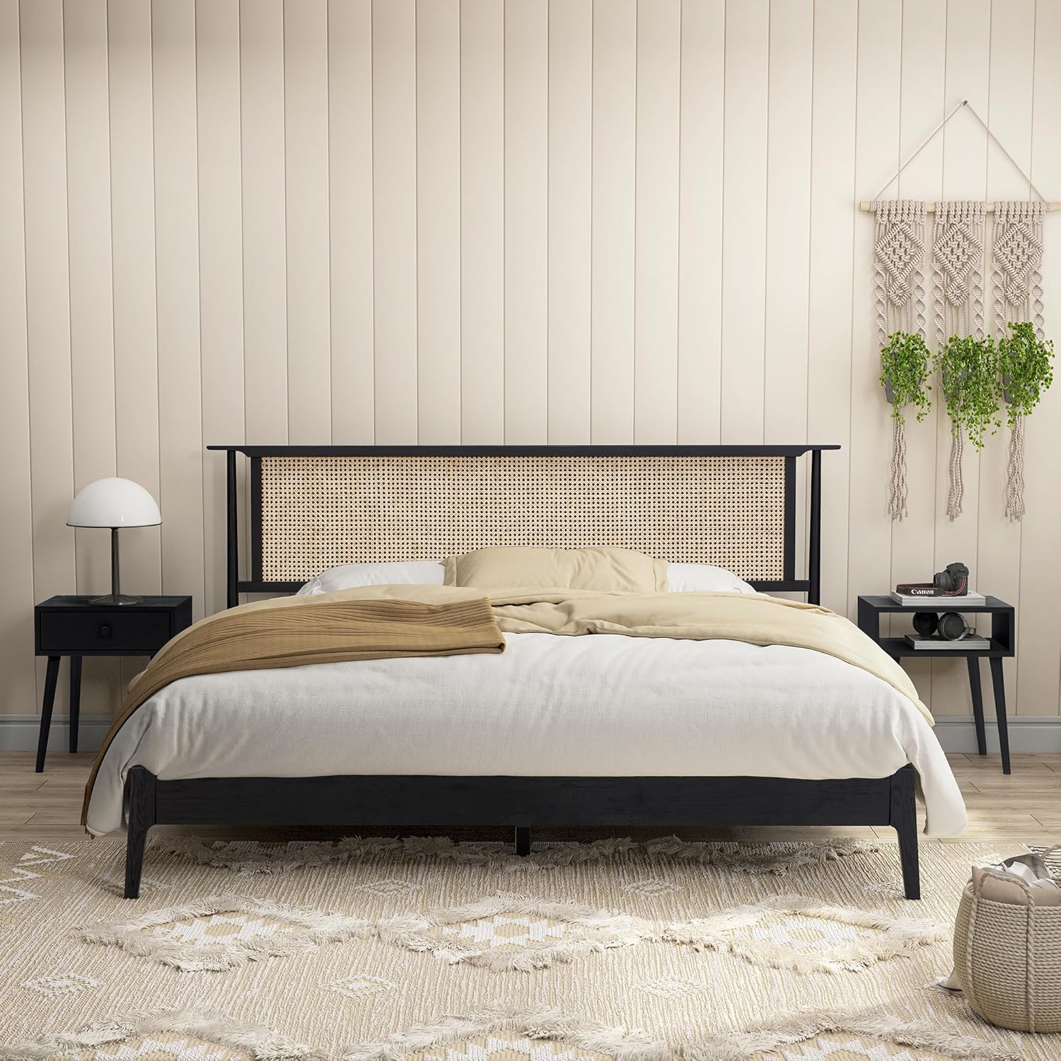 The Riven Natural Rattan Bed Frame