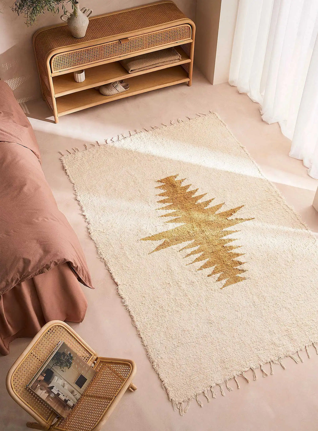 Handmade Apache Rug Made from Organic Cotton
