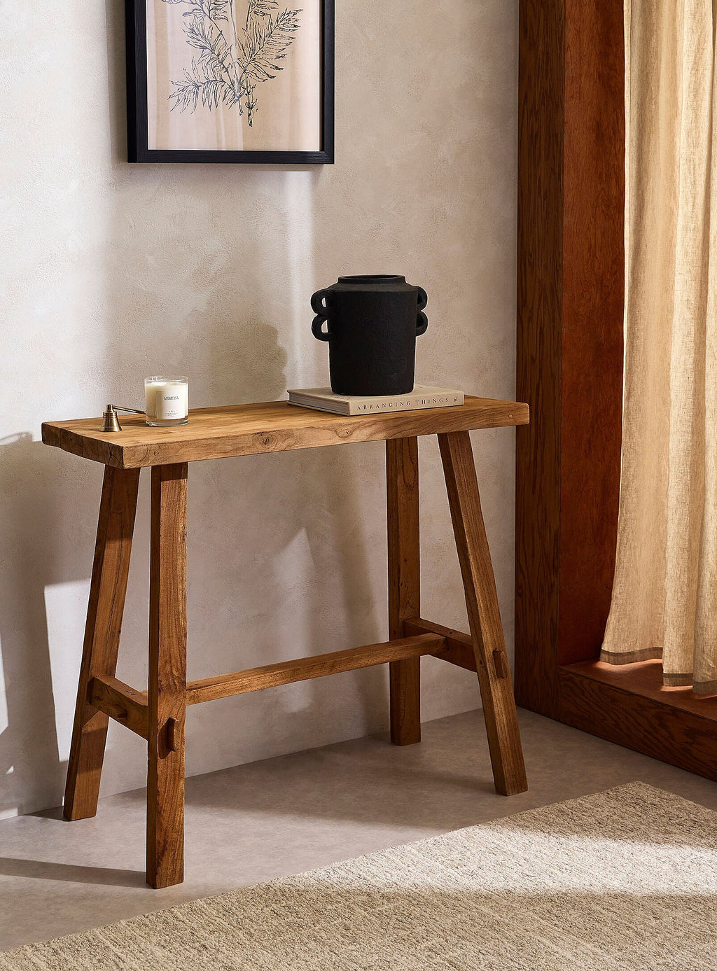ARTISAN console in recycled teak - 90cm