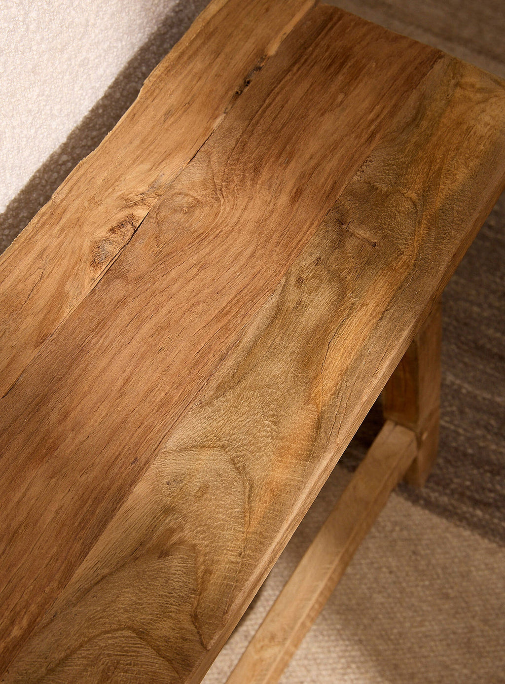 NEW Leon Recycled Teak Bench -90cm
