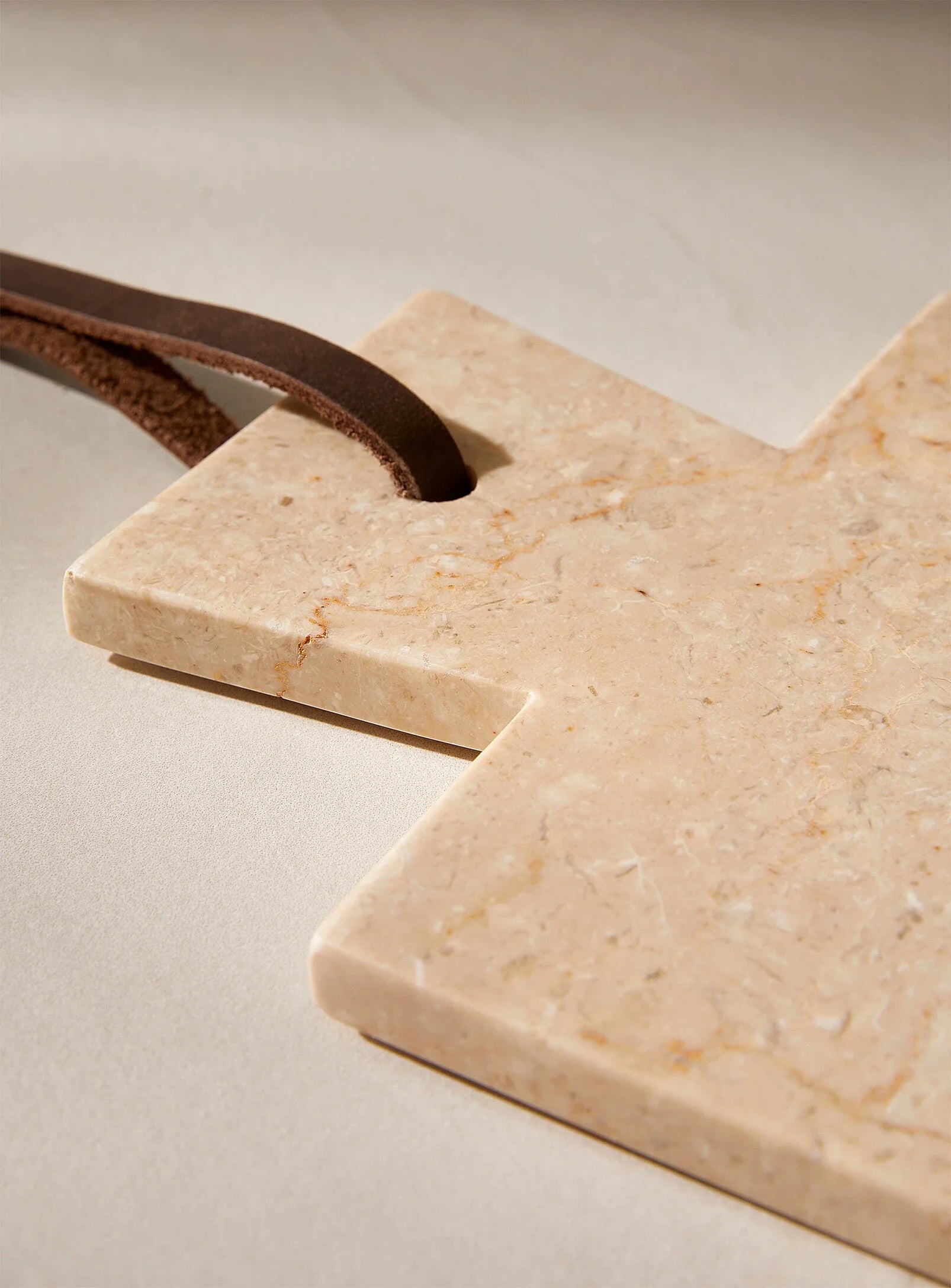 NEW Rectangular Cutting  Board in White Marble and Teak Wood