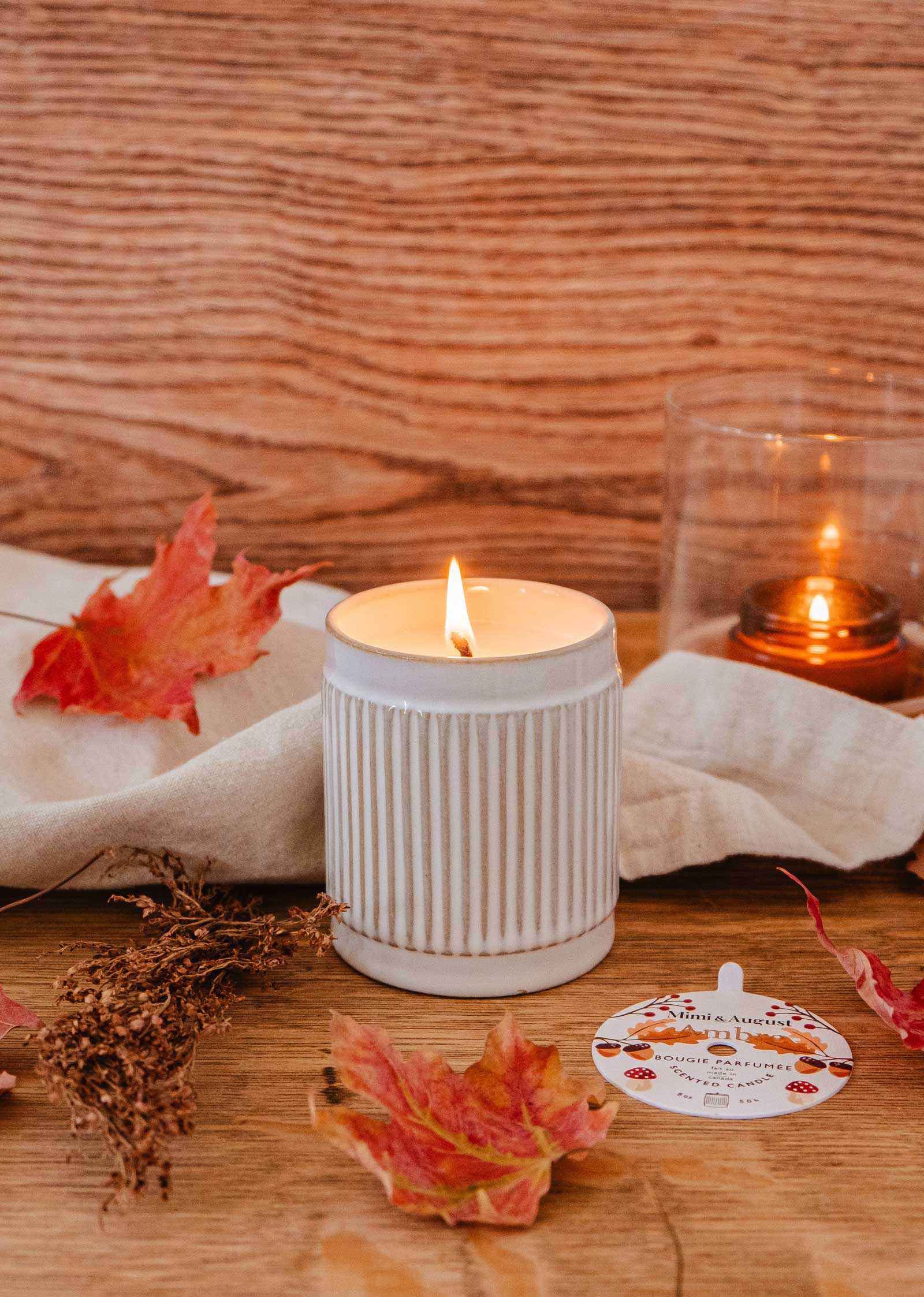 The Ambre Reusable Soy Candle