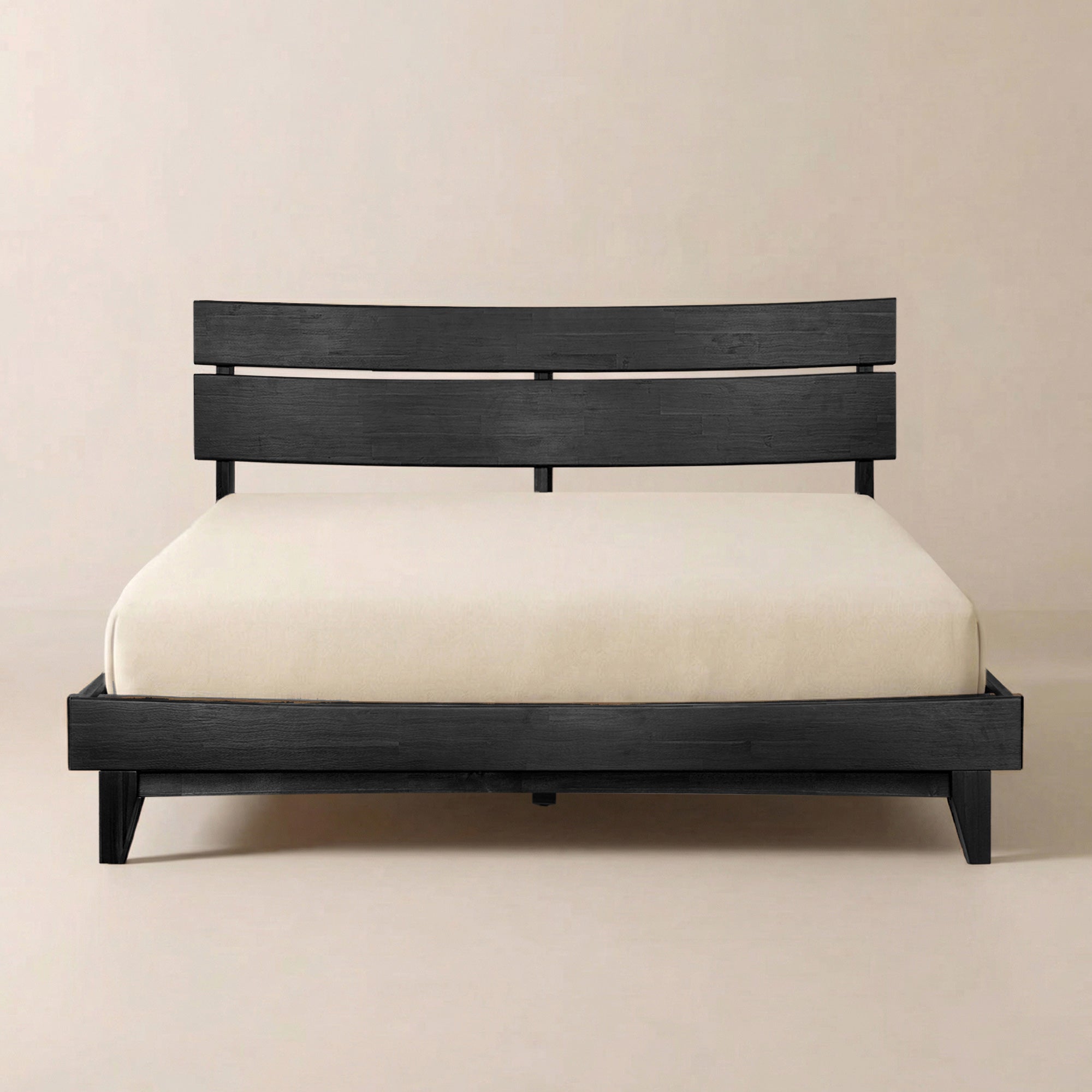 Aurora Solid Wood Bed Frame & Nightstand