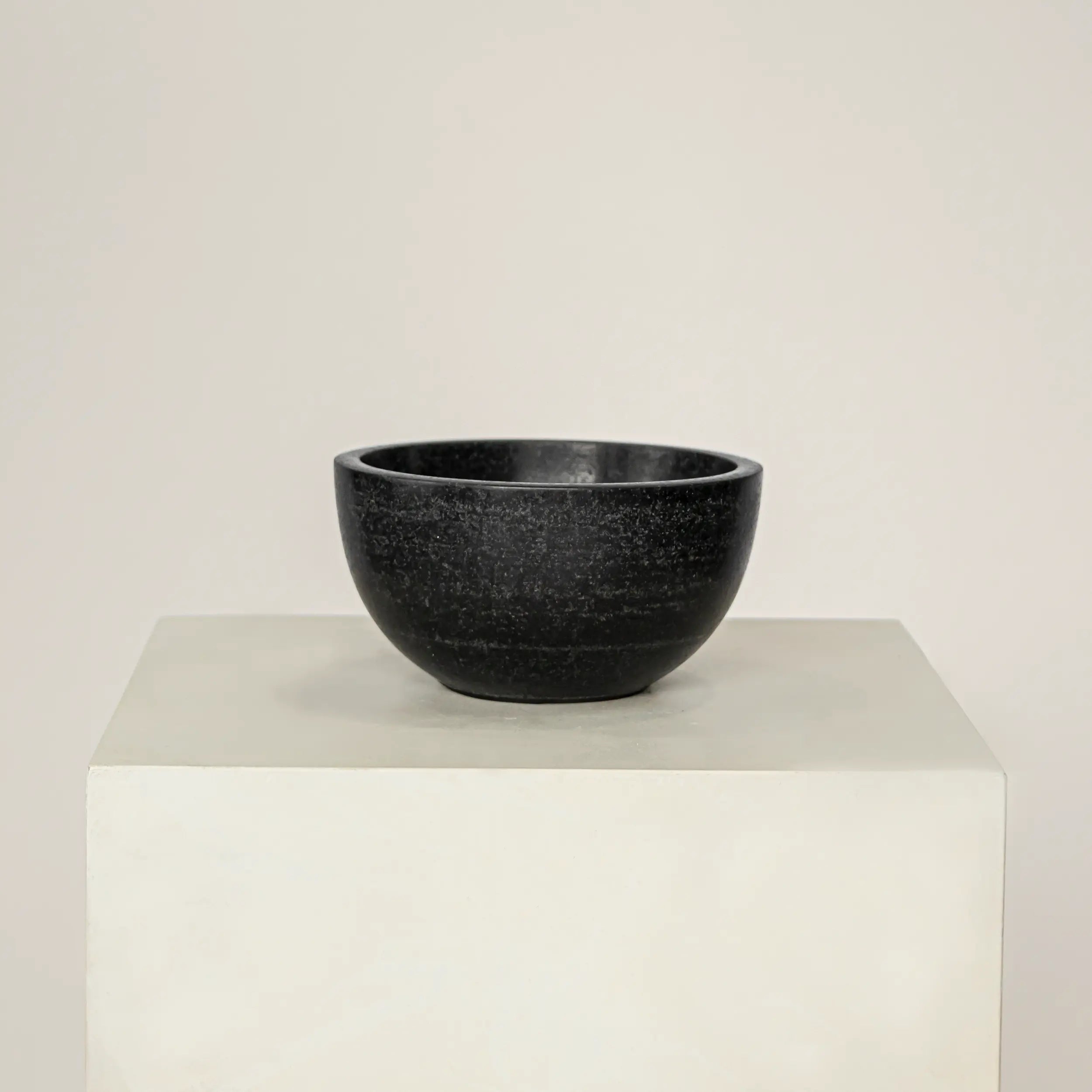 NEW Marble Bowl - Black 16cm