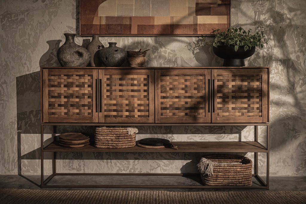 Karma Pure tall dresser with 4 doors and 1 open shelf | dBodhi
