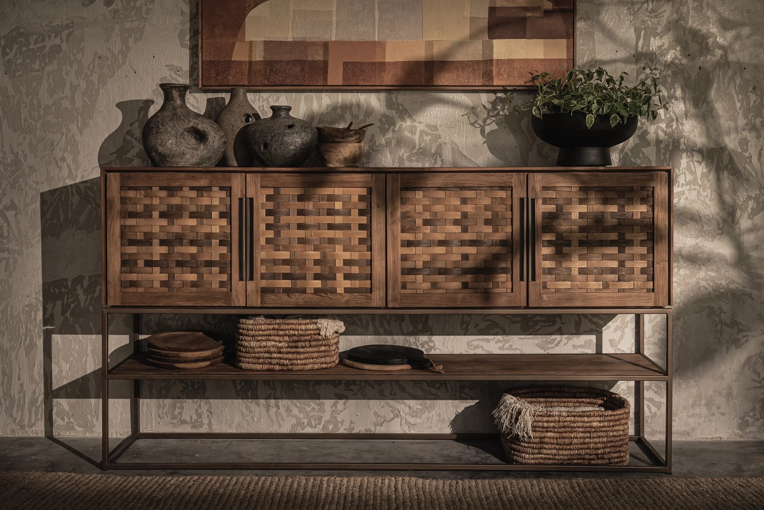 Karma Pure tall dresser with 4 doors and 1 open shelf | dBodhi