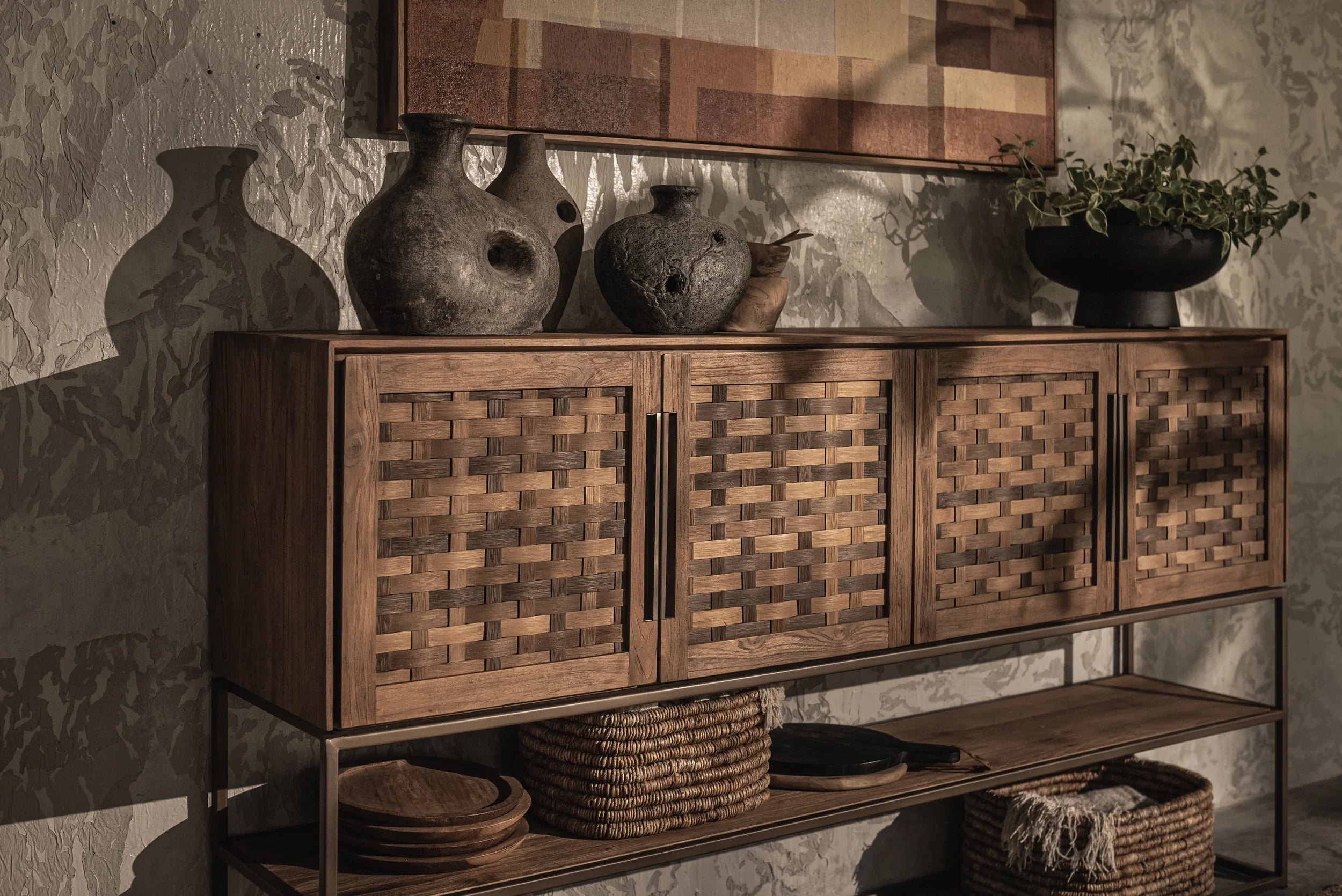 Karma Pure tall dresser with 4 doors and 1 open shelf | dBodhi
