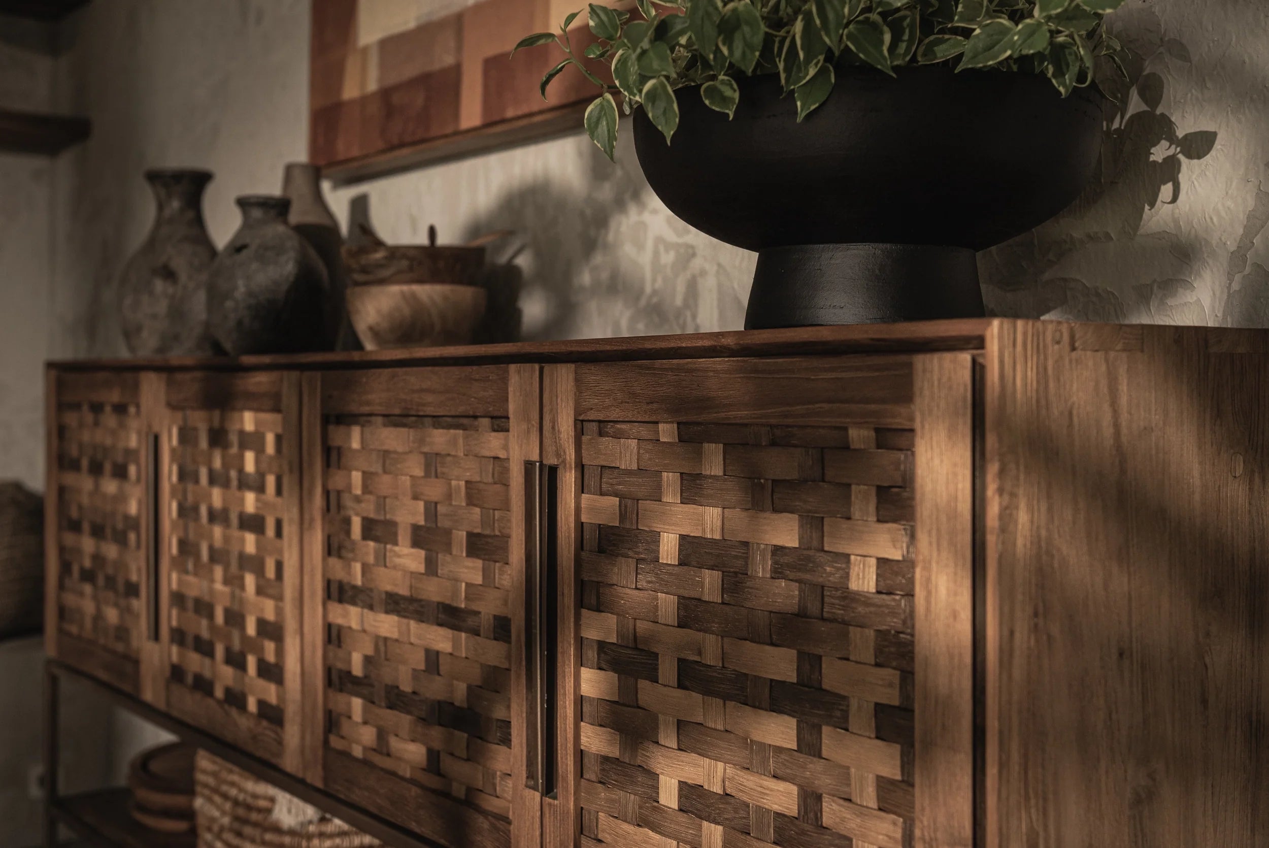 Karma Pure tall dresser with 4 doors and 1 open shelf | dBodhi
