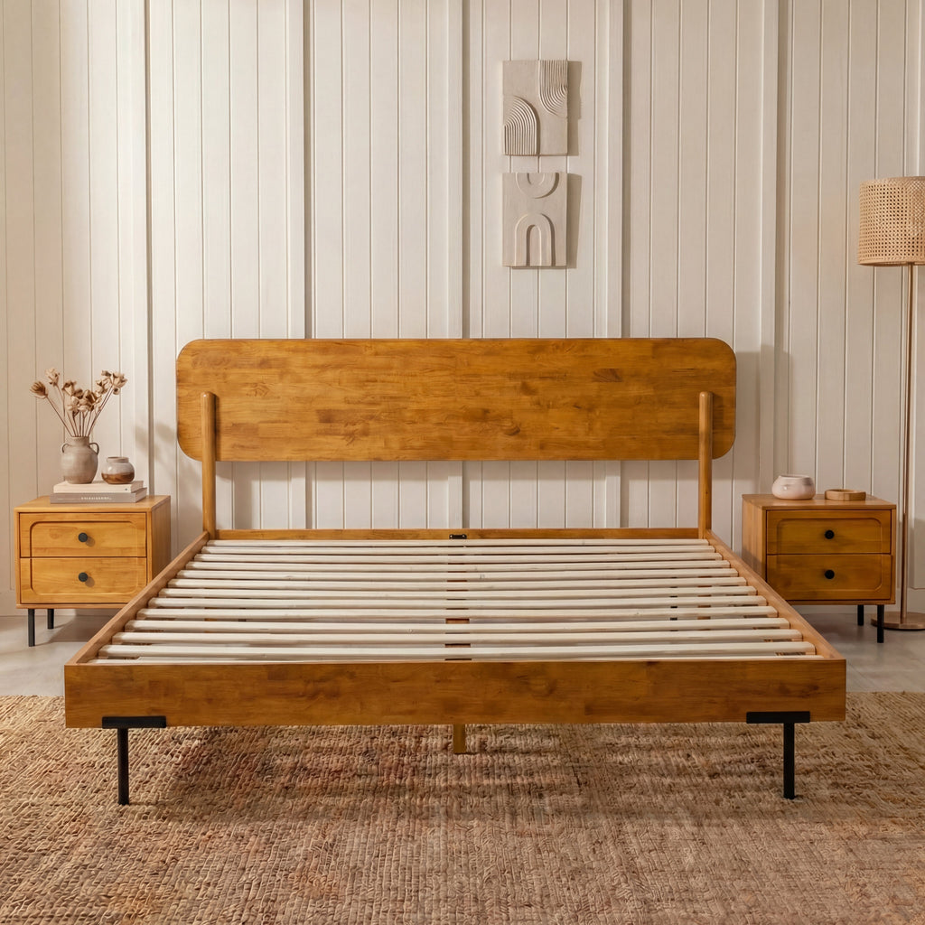 The Farrow Solid Wood Bed Frame