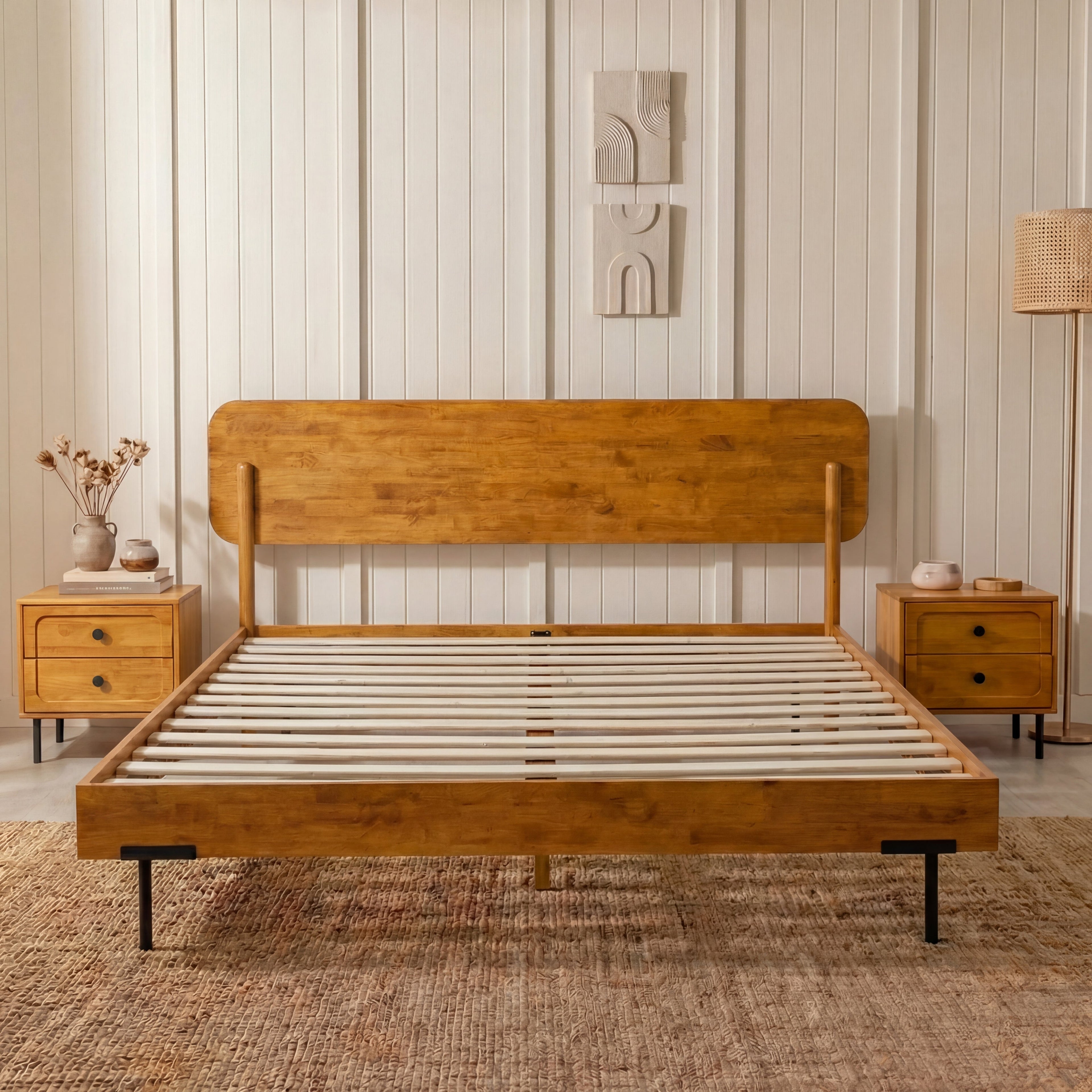 The Farrow Solid Wood Bed Frame