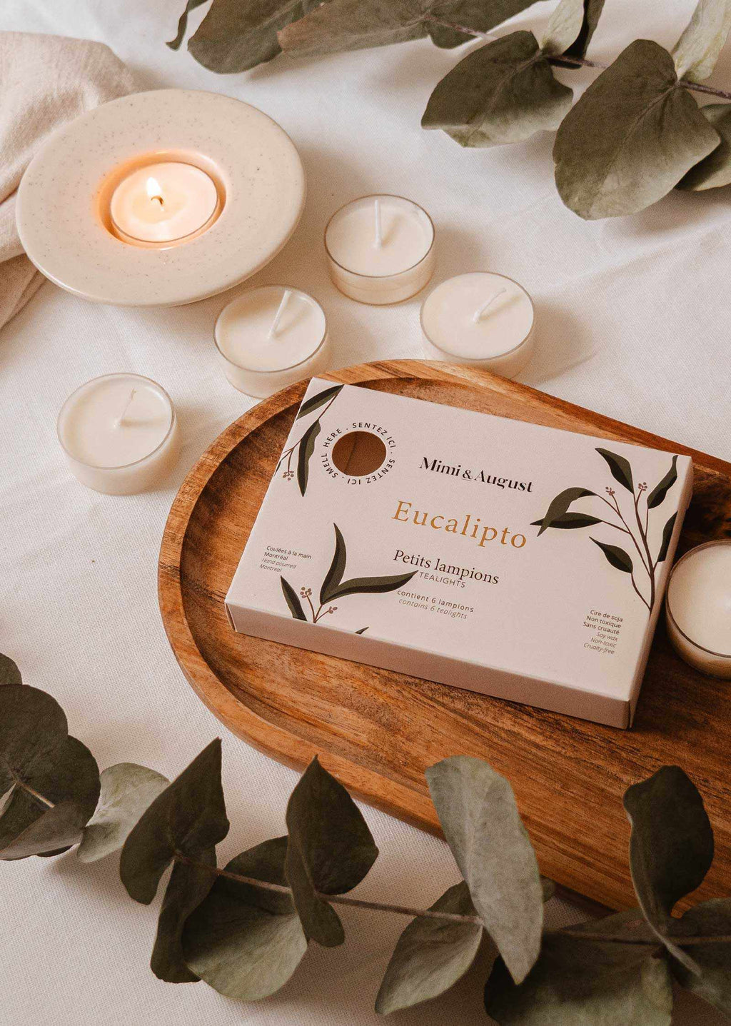 The Eucalipto Tealight Candle Set